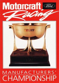 1993 Motorcraft #NNO Manufacturer's Championship Front