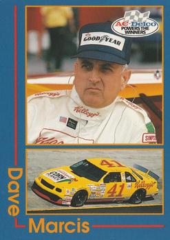 1992 AC Delco #7 Dave Marcis Front