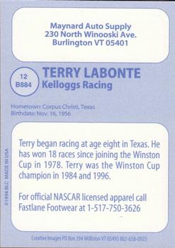 1998 Big League Cards Creative Images #12 B884 Terry Labonte Back