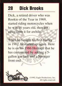 1992 Eagle Productions Bikers of the Racing Scene #28 Dick Brooks Back