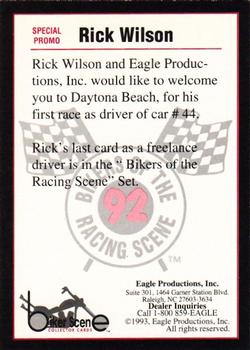 1992 Eagle Productions Bikers of the Racing Scene #SPECIAL Rick Wilson Back