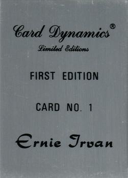 1992 Card Dynamics Ernie Irvan #1 Ernie Irvan Back
