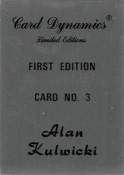 1992 Card Dynamics Alan Kulwicki #3 Alan Kulwicki Back