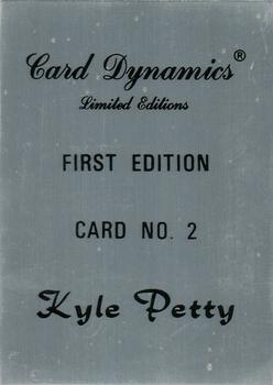 1992 Card Dynamics Kyle Petty #2 Kyle Petty Back