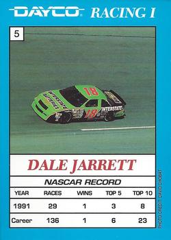 1992 Dayco #5 Dale Jarrett Back