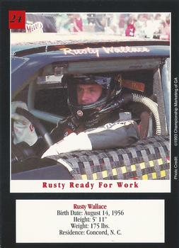 1993 Dayco #24 Rusty Wallace Back