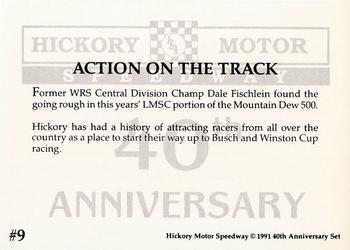 1991 Hickory Motor Speedway 40th Anniversary Set #9 Action on the Track Back