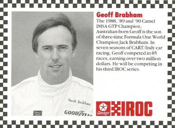 1991 Dodge IROC #NNO Geoff Brabham Front