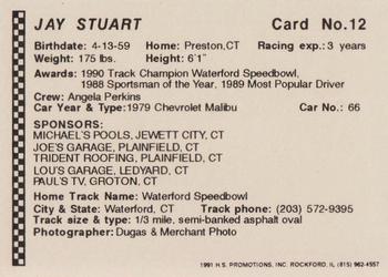 1991 Langenberg Hot Stuff Stock Car Champions #12 Jay Stuart Back