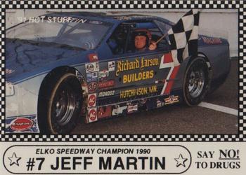 1991 Langenberg Hot Stuff Stock Car Champions #13 Jeff Martin Front