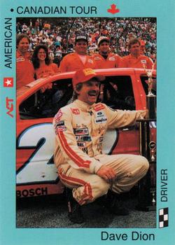 1992 Pace American-Canadian Tour #27 Dave Dion Front