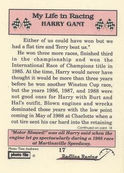 1992 Redline Racing My Life in Racing Harry Gant #17 