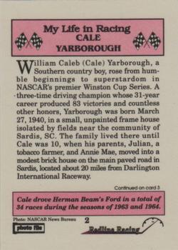 1992 Redline Racing My Life in Racing Cale Yarborough #2 1963/64 Cale drove Herm Beam's Ford Back