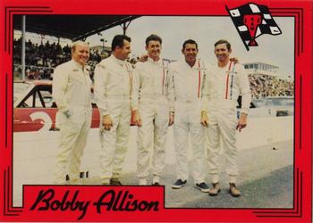 1991 K & M Sports Legends Bobby Allison #BA7 Bobby Allison / David Pearson / Cale Yarborough / LeeRoy Yarbrough / Donnie Allison Front