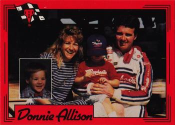 1991 K & M Sports Legends Donnie Allison #DA6 Hut Stricklin / Pam Allison Stricklin / Taylor Stricklin Front