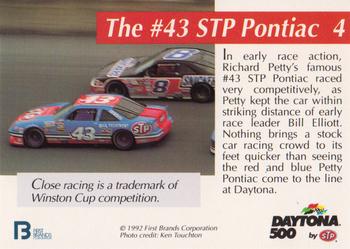 1992 STP Daytona 500 #4 The #43 STP Pontiac Back