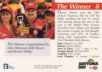 1992 STP Daytona 500 #8 The Winner Back