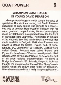 1991 TG Racing David Pearson #6 David Pearson Back