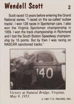1991 TG Racing Wendell Scott #2 Wendell Scott's Car Back