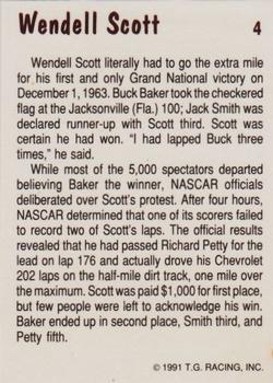 1991 TG Racing Wendell Scott #4 Wendell Scott / David Pearson Cars Back