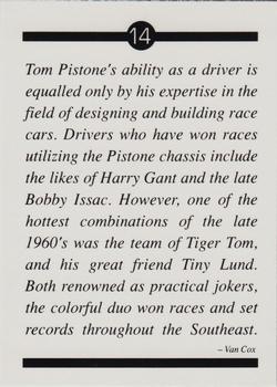 1991 If It's Racing Tiger Tom Pistone #14 Tom Pistone / Tiny Lund Back