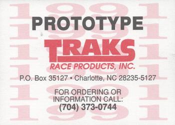 1991 Traks - Prototypes #NNO Mark Martin Back