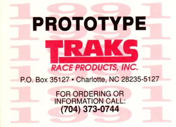 1991 Traks - Prototypes #NNO Kyle Petty Back