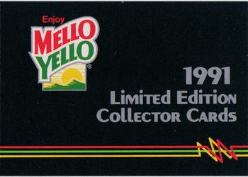 1991 Traks Mello Yello Kyle Petty #13 Checklist Front