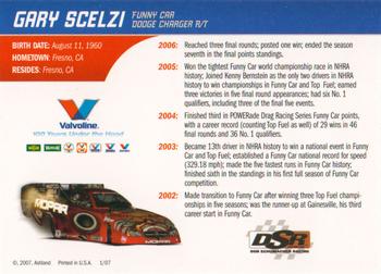 2007 Valvoline Racing #NNO Gary Scelzi Back