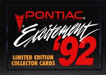1992 Wheels Pontiac Excitement #1 Pontiac Excitement '92 Front
