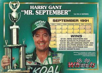 1992 Wheels Holograms #NNO Harry Gant Back