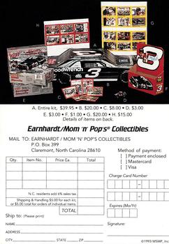 1993 Wheels Mom-N-Pop's #NNO Collectibles Order Form Back