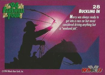 1994 Wheels Harry Gant #28 Buckling In Back