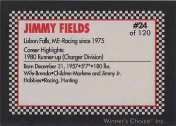 1991 Winner's Choice New England #24 Jimmy Field Back