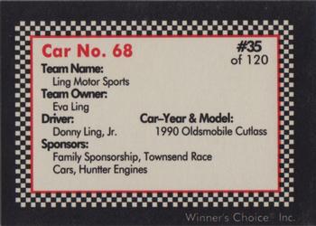 1991 Winner's Choice New England #35 Donny Ling, Jr.'s Car Back