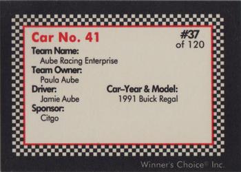 1991 Winner's Choice New England #37 Jamie Aube's Car Back