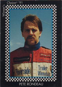 1991 Winner's Choice New England #51 Pete Rondeau Front