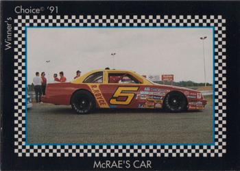 1991 Winner's Choice New England #68 Barney McRae's Car Front