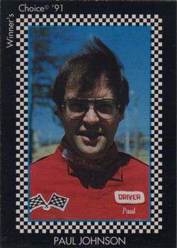 1991 Winner's Choice New England #79 Paul Johnson Front