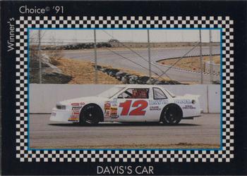 1991 Winner's Choice New England #83 Dave Davis' Car Front
