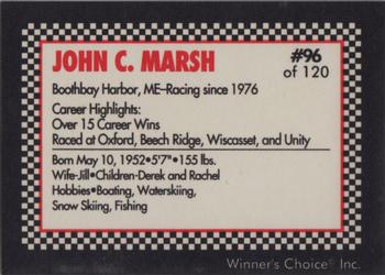 1991 Winner's Choice New England #96 John C. Marsh Back