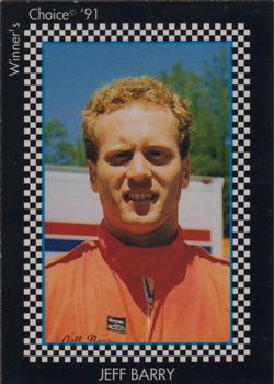 1991 Winner's Choice New England #110 Jeff Barry Front