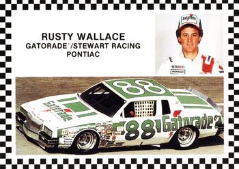 1992 Coyote Card Company Rookies #6 Rusty Wallace Front