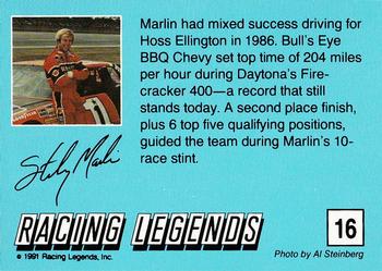 1991 Racing Legends Sterling Marlin #16 Sterling Marlin's car Back