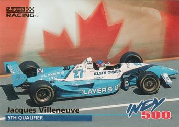 1996 SkyBox Indy 500 #14 Jacques Villeneuve Front