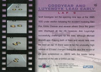 1996 SkyBox Indy 500 #46 Scott Goodyear / Arie Luyendyk Back