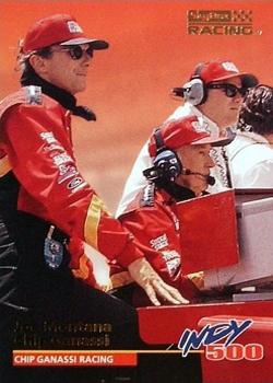 1996 SkyBox Indy 500 #50 Joe Montana / Chip Ganassi Front