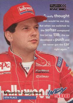 1996 SkyBox Indy 500 #60 Mauricio Gugelmin Front