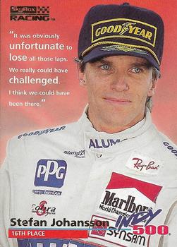 1996 SkyBox Indy 500 #70 Stefan Johansson Front