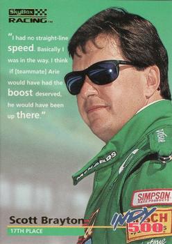 1996 SkyBox Indy 500 #71 Scott Brayton Front